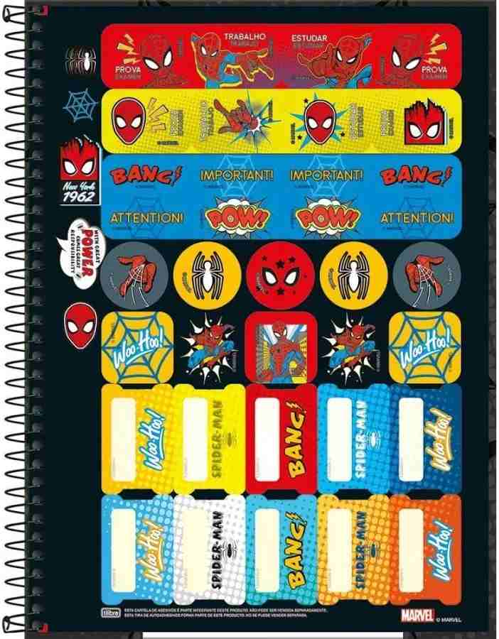 CADERNO 1X1 C.D. SPIDER MAN FIT